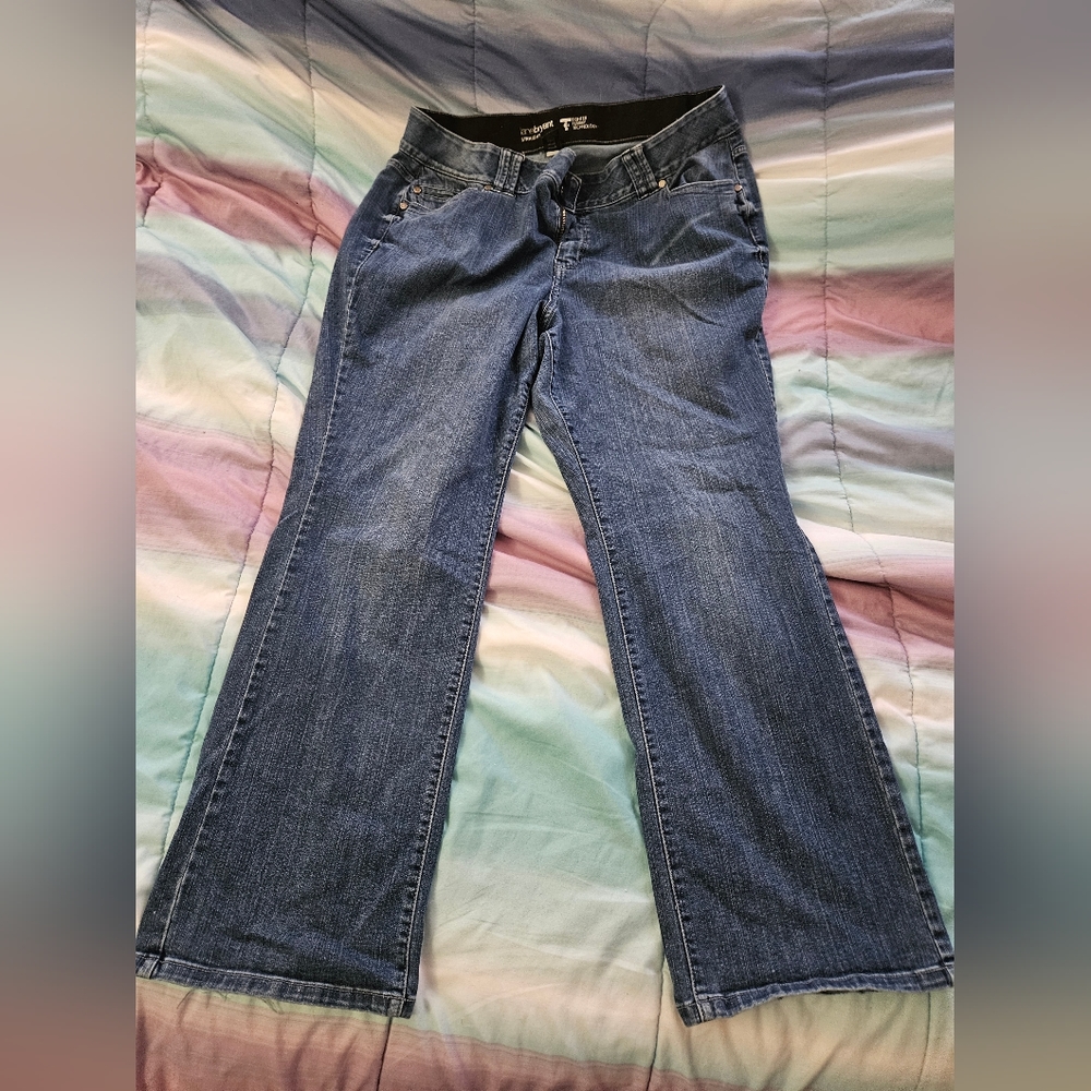 Lane bryant plus size 20 jeans straight leg boot cut
